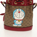 GUCCI Micro GG Supreme Doraemon Mini Bucket Bag PVC Beige 647801 Auth 157883A-14