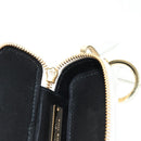 Miu Miu Matelasse Lip Case Charm Leather White Gold Auth 157884M-21