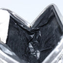 BALLY Pouch Leather Silver Auth 157887-17