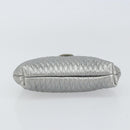 BALLY Pouch Leather Silver Auth 157887-6