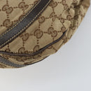 GUCCI GG Canvas Abbey Shoulder Bag Beige Gold 204940 Auth 157904-10