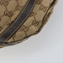 GUCCI GG Canvas Abbey Shoulder Bag Beige Gold 204940 Auth 157904-12