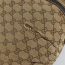 GUCCI GG Canvas Abbey Shoulder Bag Beige Gold 204940 Auth 157904-14