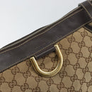 GUCCI GG Canvas Abbey Shoulder Bag Beige Gold 204940 Auth 157904-15
