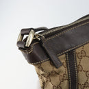 GUCCI GG Canvas Abbey Shoulder Bag Beige Gold 204940 Auth 157904-16