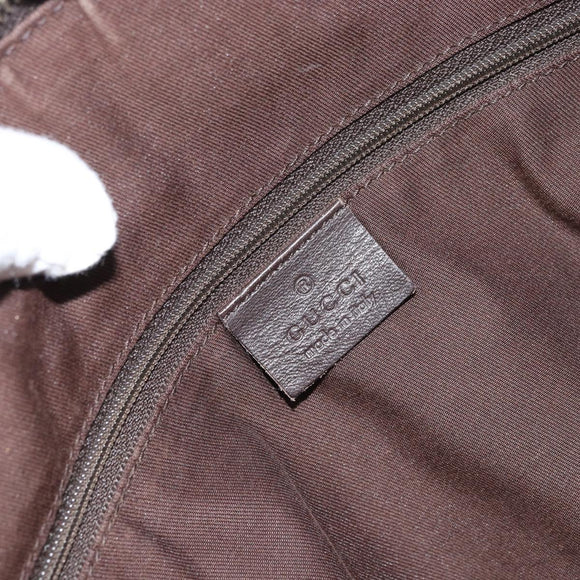 GUCCI GG Canvas Abbey Shoulder Bag Beige Gold 204940 Auth 157904