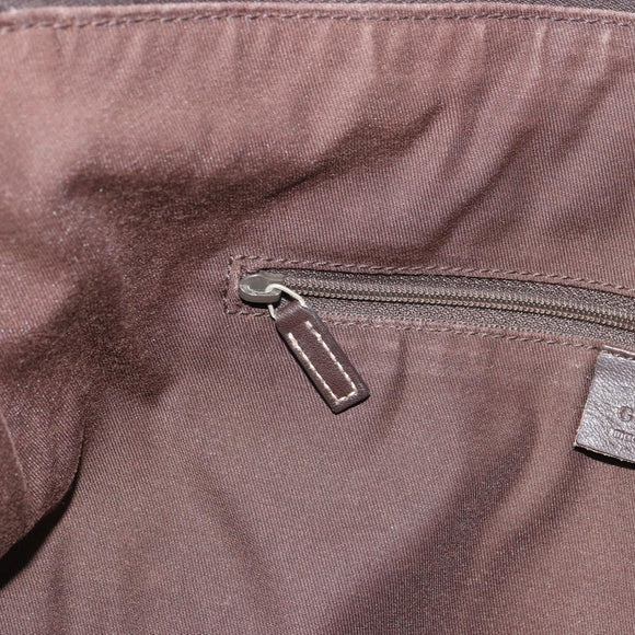 GUCCI GG Canvas Abbey Shoulder Bag Beige Gold 204940 Auth 157904