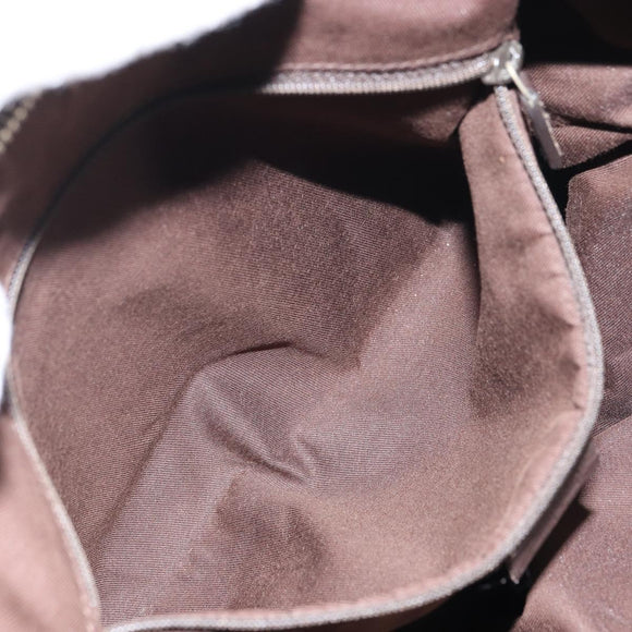 GUCCI GG Canvas Abbey Shoulder Bag Beige Gold 204940 Auth 157904