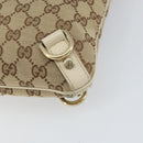 GUCCI GG Canvas Abbey Shoulder Bag Beige Gold 131326 Auth 157905-15