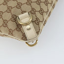 GUCCI GG Canvas Abbey Shoulder Bag Beige Gold 131326 Auth 157905-16