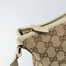 GUCCI GG Canvas Abbey Shoulder Bag Beige Gold 131326 Auth 157905-10