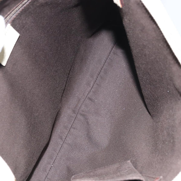 GUCCI GG Canvas Abbey Shoulder Bag Beige Gold 131326 Auth 157905