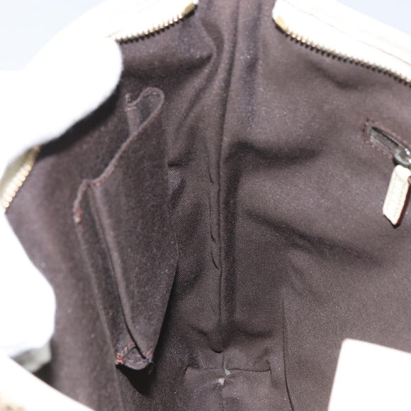 GUCCI GG Canvas Abbey Shoulder Bag Beige Gold 131326 Auth 157905