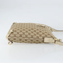 GUCCI GG Canvas Abbey Shoulder Bag Beige Gold 131326 Auth 157905-3