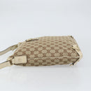 GUCCI GG Canvas Abbey Shoulder Bag Beige Gold 131326 Auth 157905-4