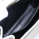 BALLY Hand Bag Leather Ivory Gold Auth 157907-11