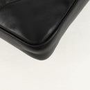 CHANEL Matelasse Cambon Line Shoulder Bag Leather Black Silver CC Auth 157909V-17