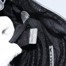 CELINE Hand Bag Leather Silver Auth 157912-22