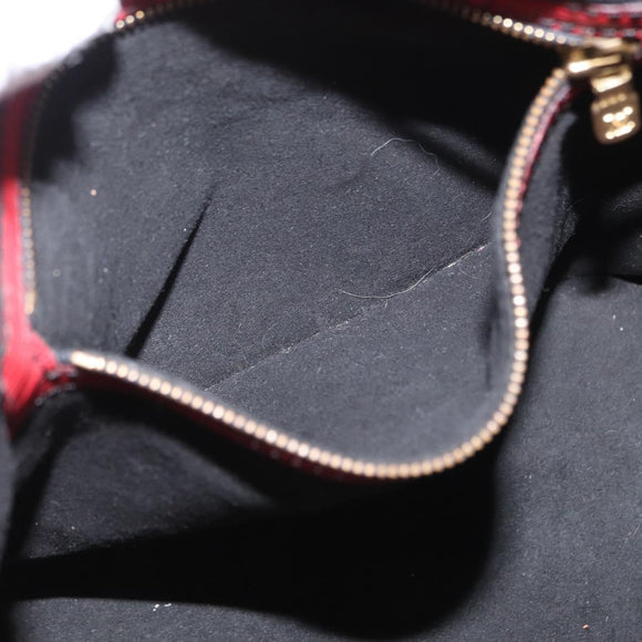 LOUIS VUITTON Epi Petit Noe Shoulder Bag Bicolor Black Red M44017 LV Auth 157914