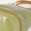 LOUIS VUITTON Monogram Vernis Houston Hand Bag Baby Blue M91005 LV Auth 157916-9