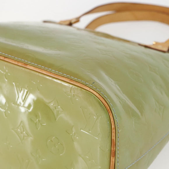 LOUIS VUITTON Monogram Vernis Houston Hand Bag Baby Blue M91005 LV Auth 157916