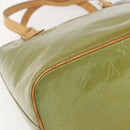 LOUIS VUITTON Monogram Vernis Houston Hand Bag Baby Blue M91005 LV Auth 157916-16