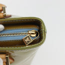 LOUIS VUITTON Monogram Vernis Houston Hand Bag Baby Blue M91005 LV Auth 157916-17
