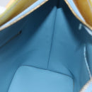 LOUIS VUITTON Monogram Vernis Houston Hand Bag Baby Blue M91005 LV Auth 157916-19
