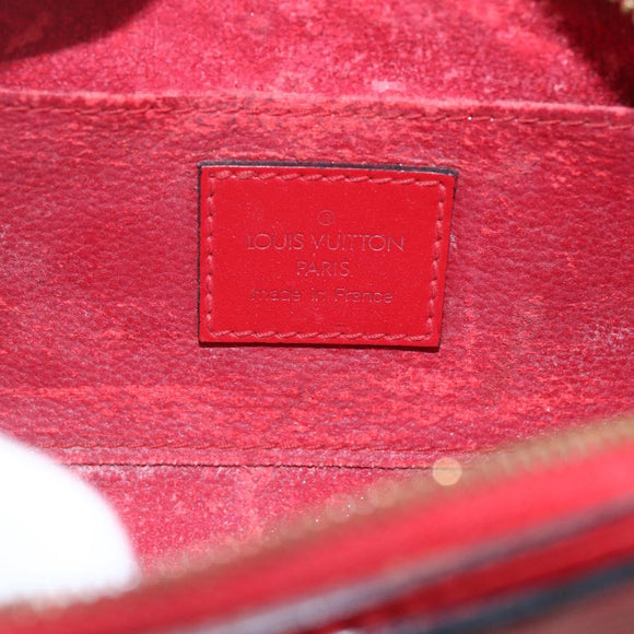LOUIS VUITTON Epi Dauphine PM Pouch Castilian Red M48447 LV Auth 157922