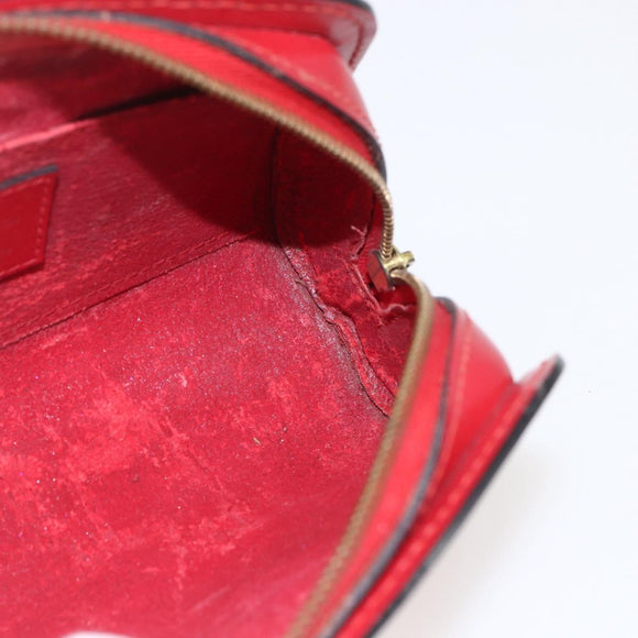 LOUIS VUITTON Epi Dauphine PM Pouch Castilian Red M48447 LV Auth 157922
