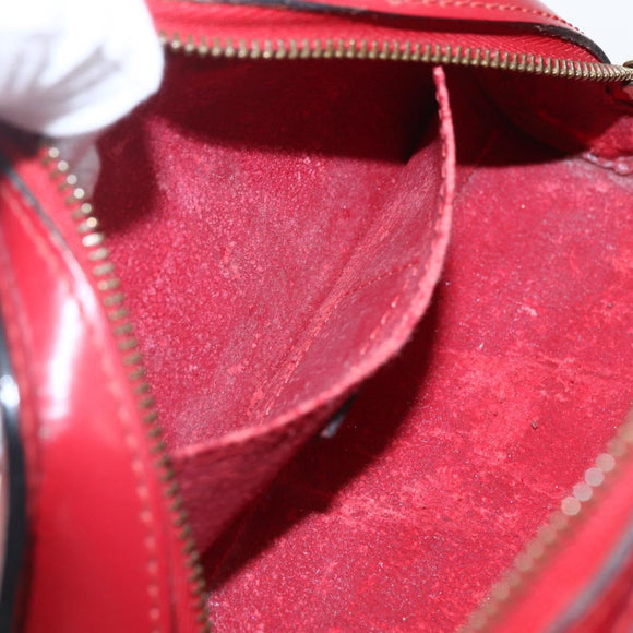 LOUIS VUITTON Epi Dauphine PM Pouch Castilian Red M48447 LV Auth 157922
