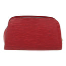 LOUIS VUITTON Epi Dauphine PM Pouch Castilian Red M48447 LV Auth 157922-2
