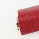 LOUIS VUITTON Epi Dauphine PM Pouch Castilian Red M48447 LV Auth 157922-14