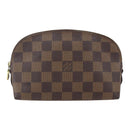LOUIS VUITTON Damier Ebene Pochette Cosmetic PM Pouch N47516 LV Auth 157923-13