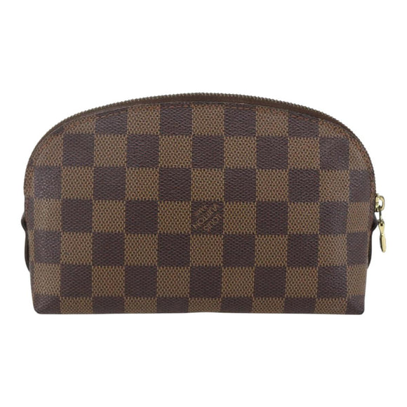 LOUIS VUITTON Damier Ebene Pochette Cosmetic PM Pouch N47516 LV Auth 157923