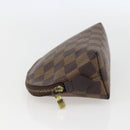 LOUIS VUITTON Damier Ebene Pochette Cosmetic PM Pouch N47516 LV Auth 157923-3