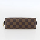 LOUIS VUITTON Damier Ebene Pochette Cosmetic PM Pouch N47516 LV Auth 157923-6