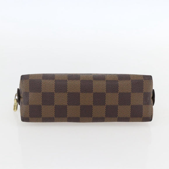LOUIS VUITTON Damier Ebene Pochette Cosmetic PM Pouch N47516 LV Auth 157923