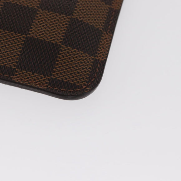 LOUIS VUITTON Damier Ebene Pochette Cles NM Coin Purse N63094 LV Auth 157924V