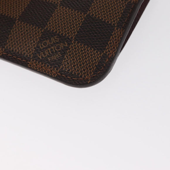 LOUIS VUITTON Damier Ebene Pochette Cles NM Coin Purse N63094 LV Auth 157924V