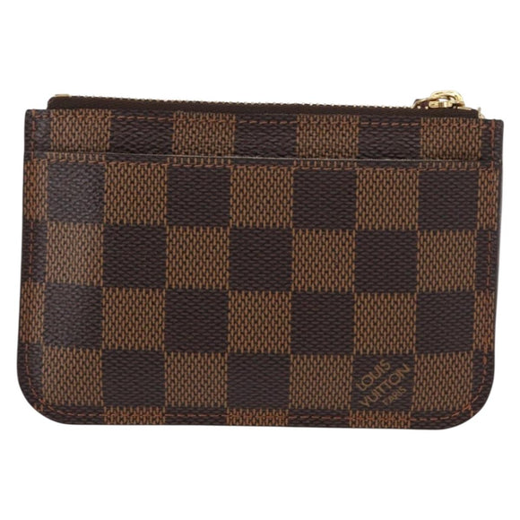 LOUIS VUITTON Damier Ebene Pochette Cles NM Coin Purse N63094 LV Auth 157924V