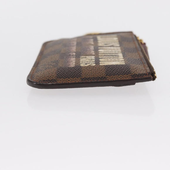LOUIS VUITTON Damier Ebene Pochette Cles NM Coin Purse N63094 LV Auth 157924V