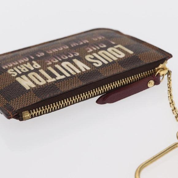 LOUIS VUITTON Damier Ebene Pochette Cles NM Coin Purse N63094 LV Auth 157924V