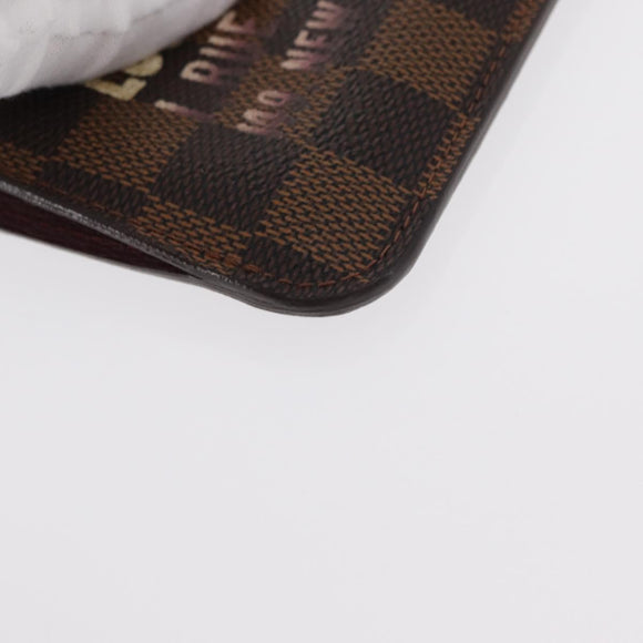 LOUIS VUITTON Damier Ebene Pochette Cles NM Coin Purse N63094 LV Auth 157924V