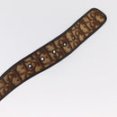 Christian Dior Trotter Canvas Belt 32.7"" Beige Auth 157925-7