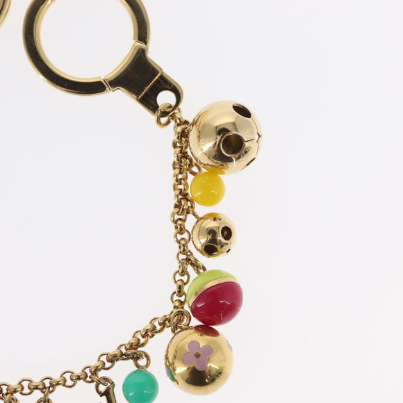 LOUIS VUITTON Porte Chainne Grullo metal Multicolor Gold Tone M62226 Auth 157926