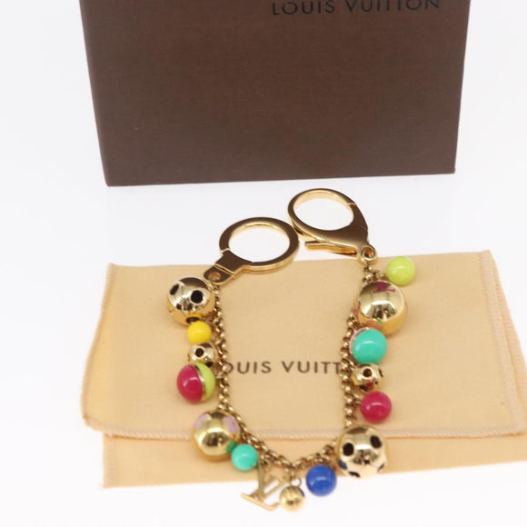 LOUIS VUITTON Porte Chainne Grullo metal Multicolor Gold Tone M62226 Auth 157926
