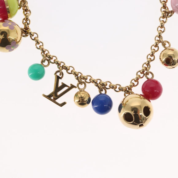 LOUIS VUITTON Porte Chainne Grullo metal Multicolor Gold Tone M62226 Auth 157926