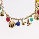 LOUIS VUITTON Porte Chainne Grullo metal Multicolor Gold Tone M62226 Auth 157926-9