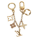 LOUIS VUITTON Bag Charm Chain Fleur de Monogram metal Gold M01413 Auth 157927M-10